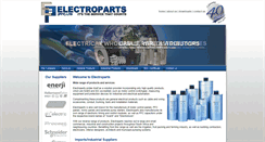 Desktop Screenshot of electroparts.co.za
