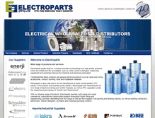 Tablet Screenshot of electroparts.co.za